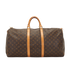 Keepall 55, &pound;850, Handbags, Brown, Canvas, Front view